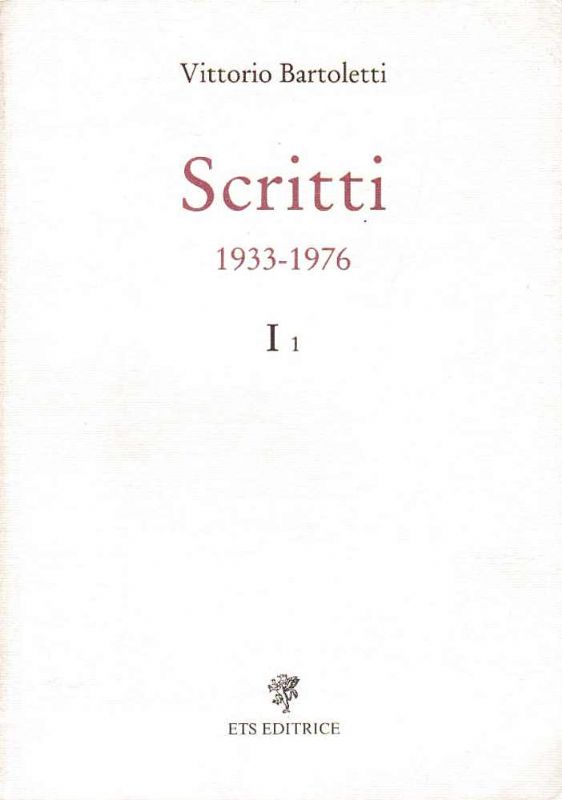 Scritti 1933-1976 I. 1.