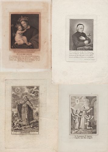 SERIE DI INCISIONI DI VARIE EPOCHE E FORMATI, RAFFIG. SANTI …
