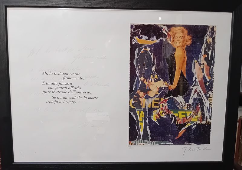 Serigrafia décollage raffigurante Marilyn Monroe dalla riduzione fotografica di un …