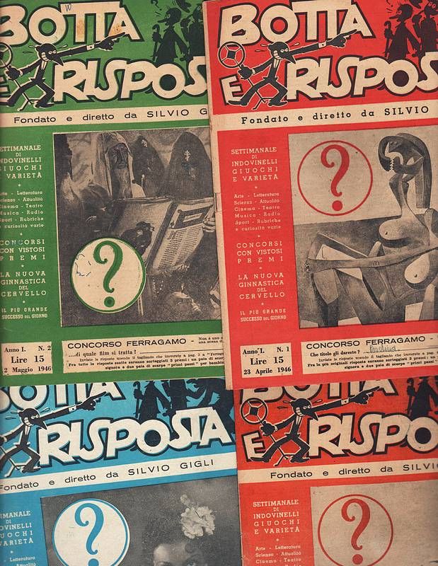 Settimanale di indovinelli, giuochi e varietà.