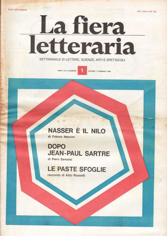 Settimanale di lettere, scienze, arti e spettacoli. (esce ogni sabato) …