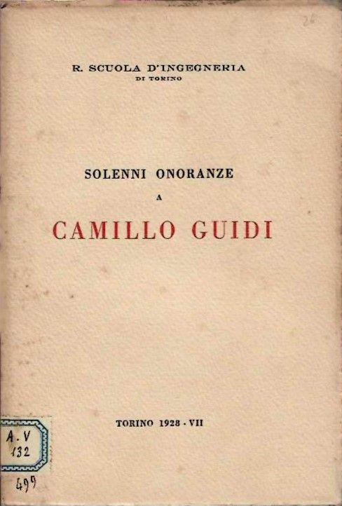 Soleni onoranze a Camillo Guidi.
