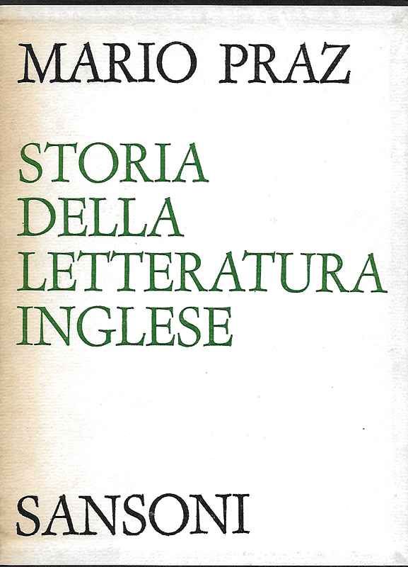 Storia della letteratura inglese.