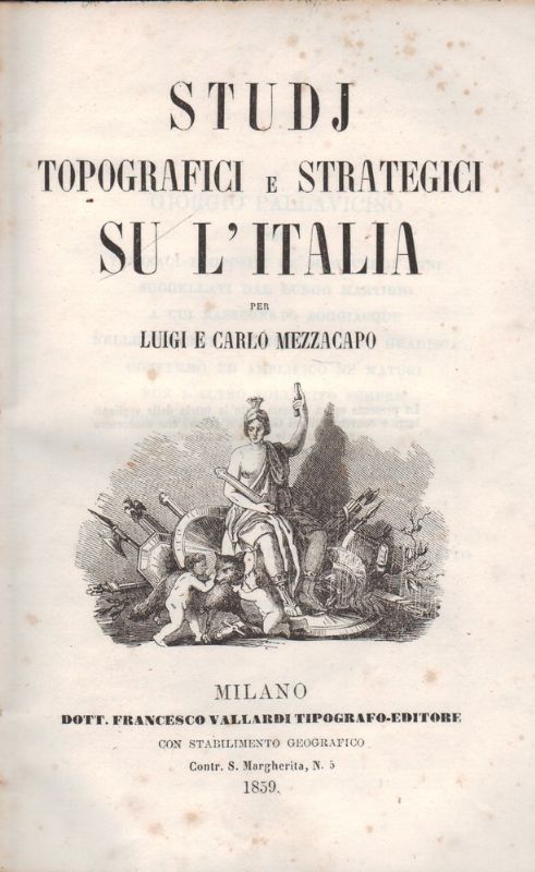 Studj Topografici e Strategici su l'Italia.