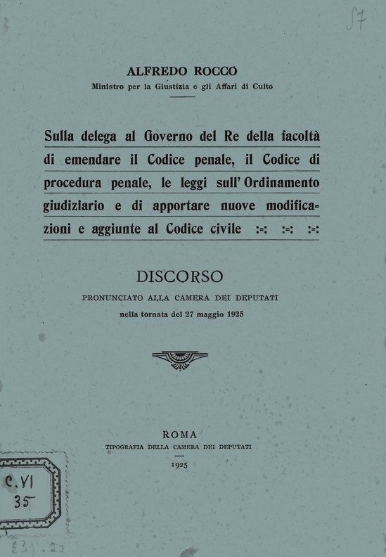 Sulla delega al Governo del Re della facoltà di emettere …