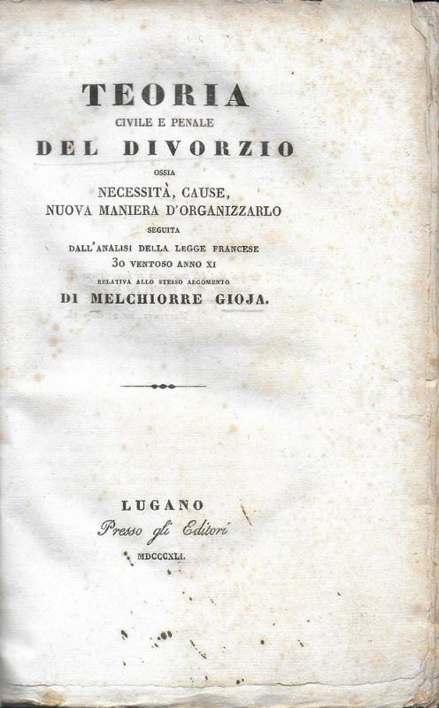 Teoria civile e penale del divorzio ossia necessità, cause, nuova …