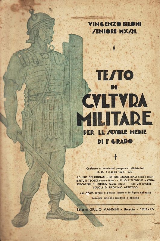 Testo di cultura militare per le scuole medie di I° …