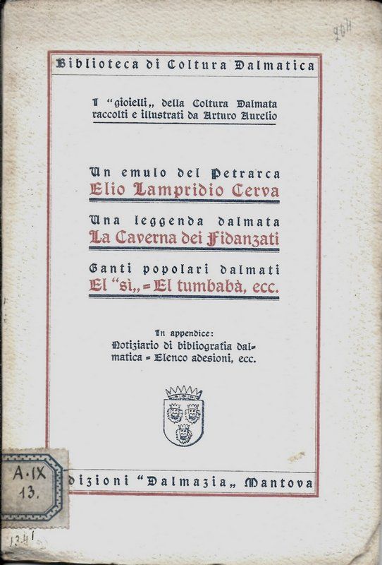 Un emulo del Petrarca, Elio Lampridio Cerva. - Una leggenda …