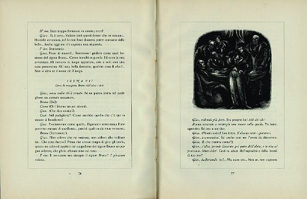 Un pugno incognito. Commedia in Tre Atti. Xilografie originali di …
