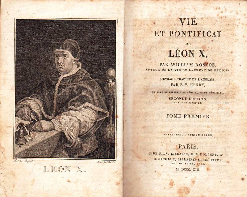 Vie et pontificat de Léon X (.) Ouvrage traduit de …