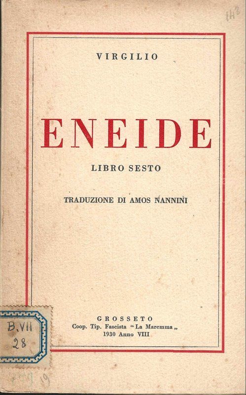 Virgilio - Eneide, libro sesto.