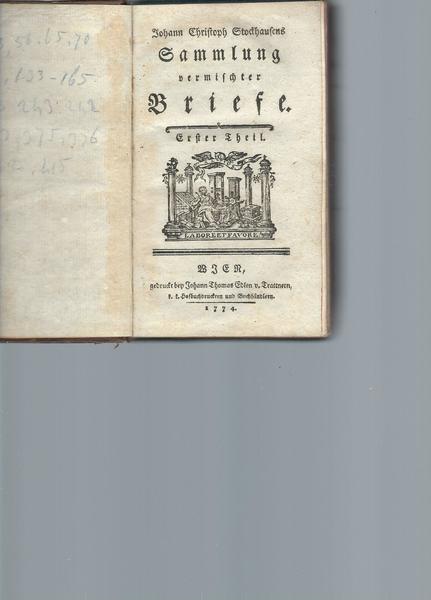 SAMMLUNG VERMISCHTER BRIEFE