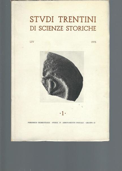 STUDI TRENTINI DI SCIENZE STORICHE