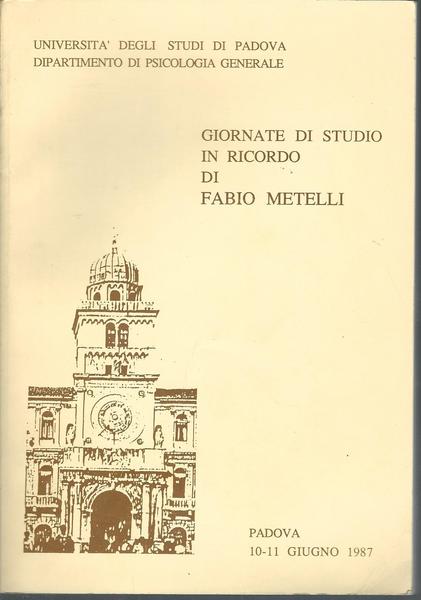 GIORNATE DI STUDIO IN RICORDO DI FABIO METELLI