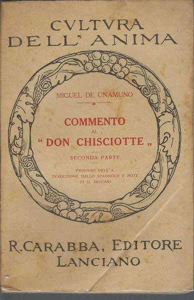 COMMENTO AL "DON CHISCIOTTE" SECONDA PARTE