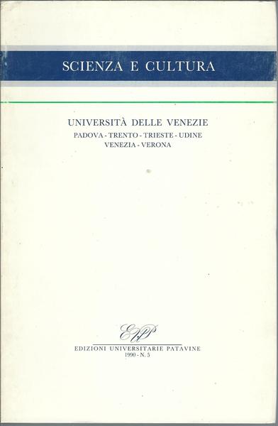 SCIENZA E CULTURA . 1990 N. 5