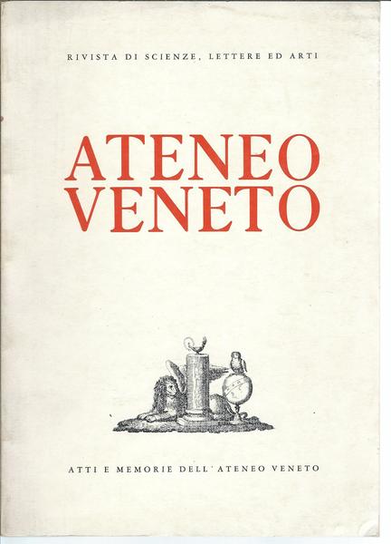 ATENEO VENETO - ANNO 1983 - VOL. 21 - N. …