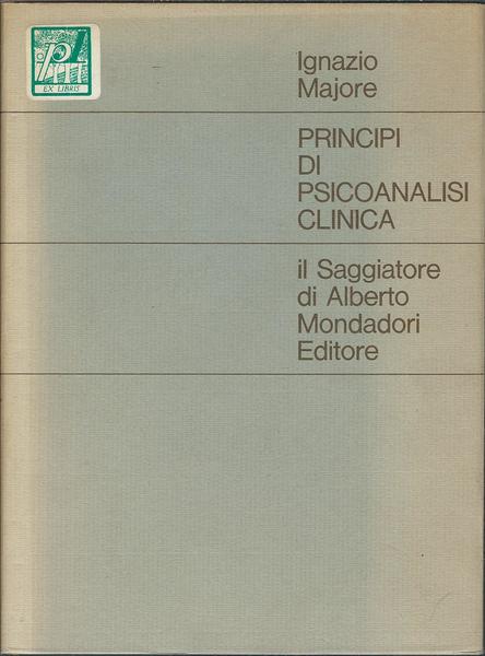 PRINCIPI DI PSICOANALISI CLINICA