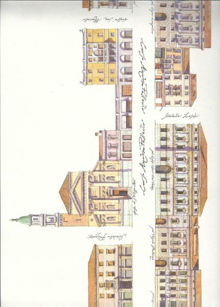 VICENZA - CORSO ANDREA PALLADIO - DISEGNO DI ANTONIO VEDU'