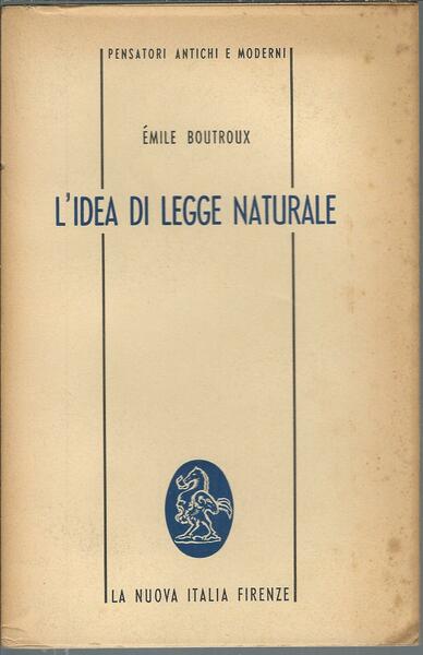 L'IDEA DI LEGGE NATURALE