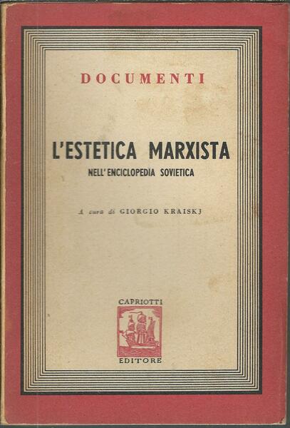 L'ESTETICA MARXISTA NELL' ENCICLOPEDIA SOVIETICA