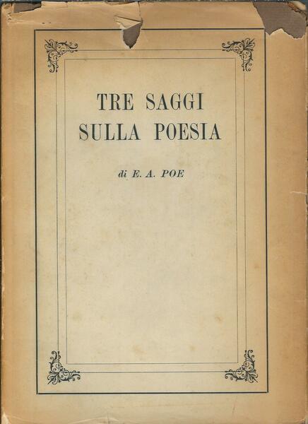 TRE SAGGI SULLA POESIA