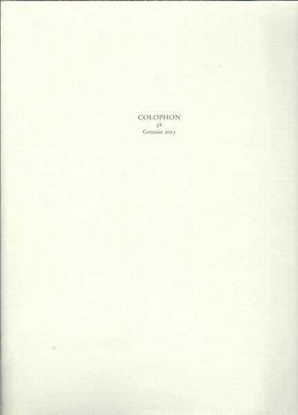 COLOPHON - 38 -