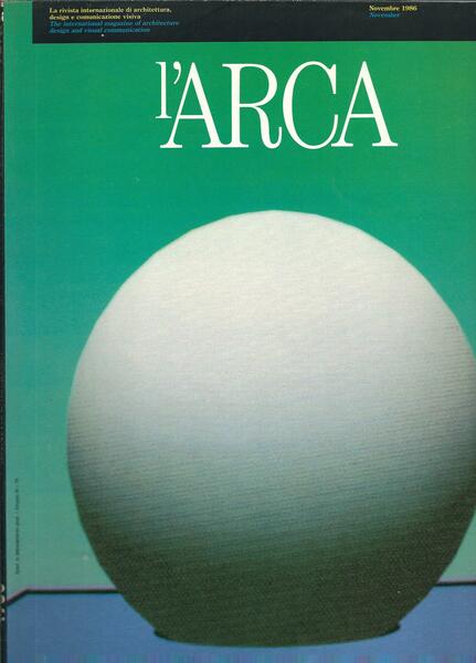 L'ARCA - NOVEMBRE 1986 - ANNO 1 - 01 -