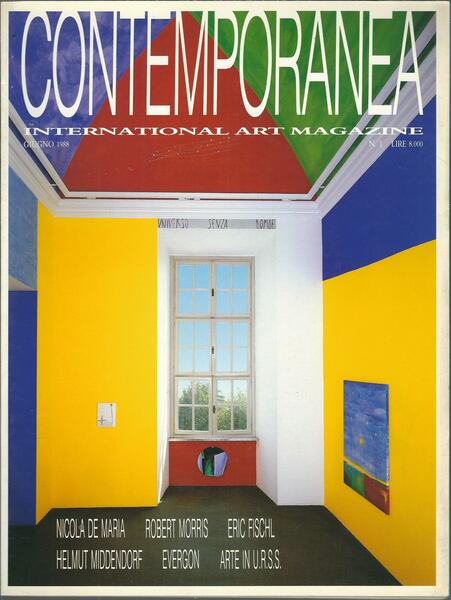 CONTEMPORANEA - INTERNATIONAL ART MAGAZINE - N. 1 - GIUGNO …