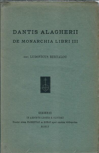 DE MONARCHIA LIBRI III