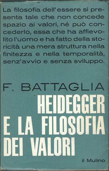 HEIDEGGER E LA FILOSOFIA DEI VALORI