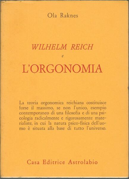 WILHELM REICH E L'ORGONOMIA