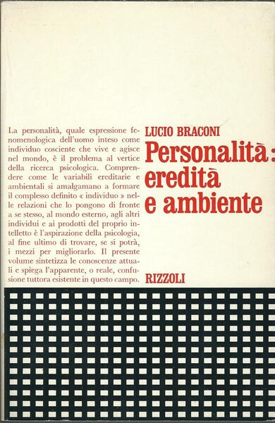 PERSONALITA': EREDITA' E AMBIENTE