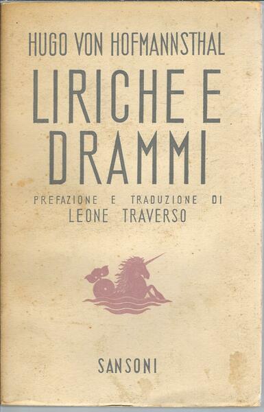 LIRICHE E DRAMMI