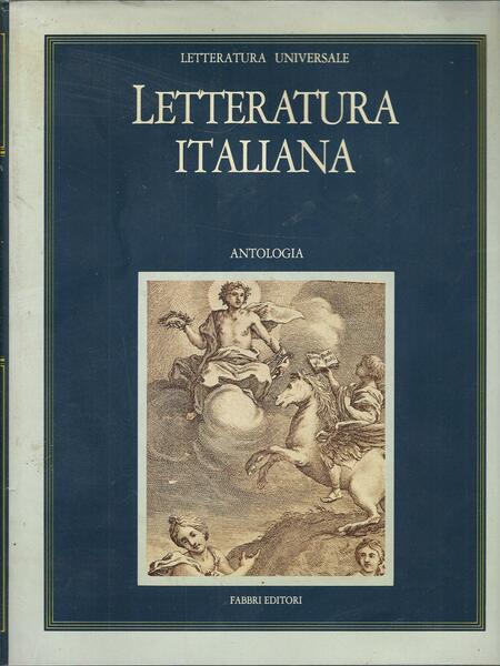 LETTERATURA ITALIANA - ANTOLOGIA