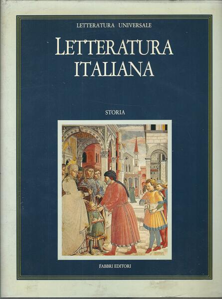 LETTERATURA ITALIANA - STORIA