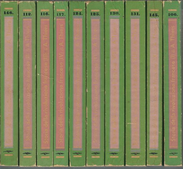 STORIA DELLA RIVOLUZIONE FRANCESE - 10 VOLUMI