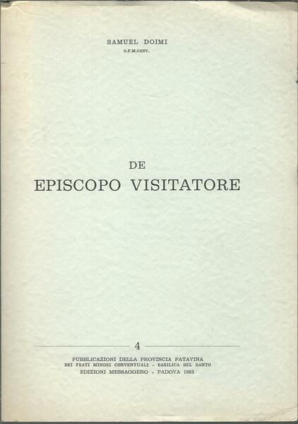 DE EPISCOPO VISITATORE