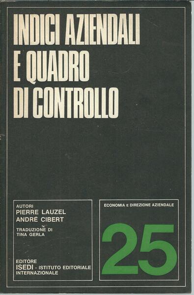 INDICI AZIENDALI E QUADRO DI CONTROLLO