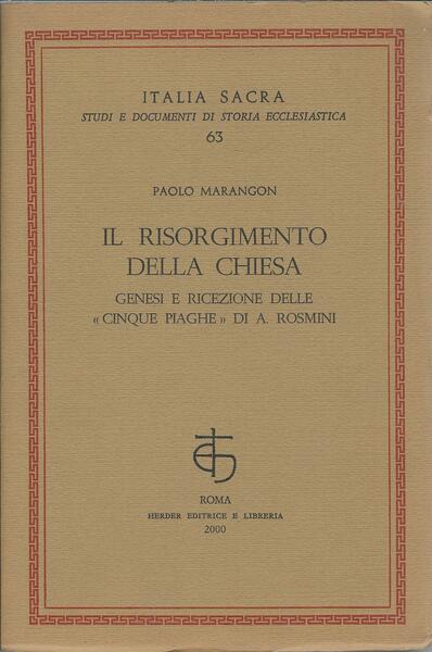 IL RISORGIMENTO DELLA CHIESA - GENESI E RICEZIONE DELLE CINQUE …