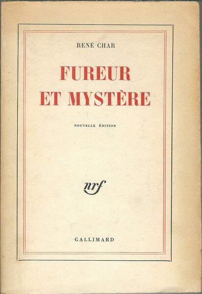 FUREUR ET MYSTERE - NOUVELLE EDITION