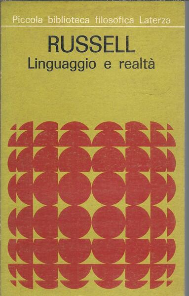 LINGUAGGIO E REALTA'