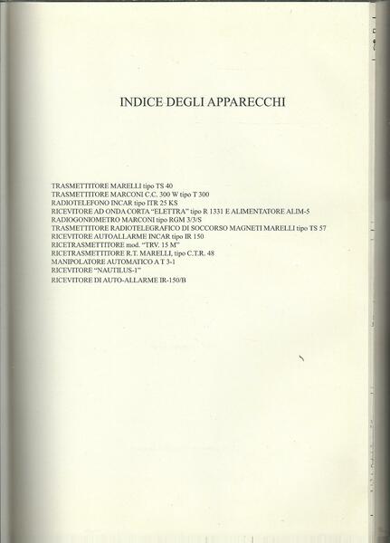 RACCOLTA MANUALI D'USO DI 12 APPARATI RICETRASMITTENTI IN USO PER …