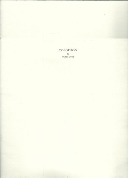 COLOPHON - 24 - MARZO 2002