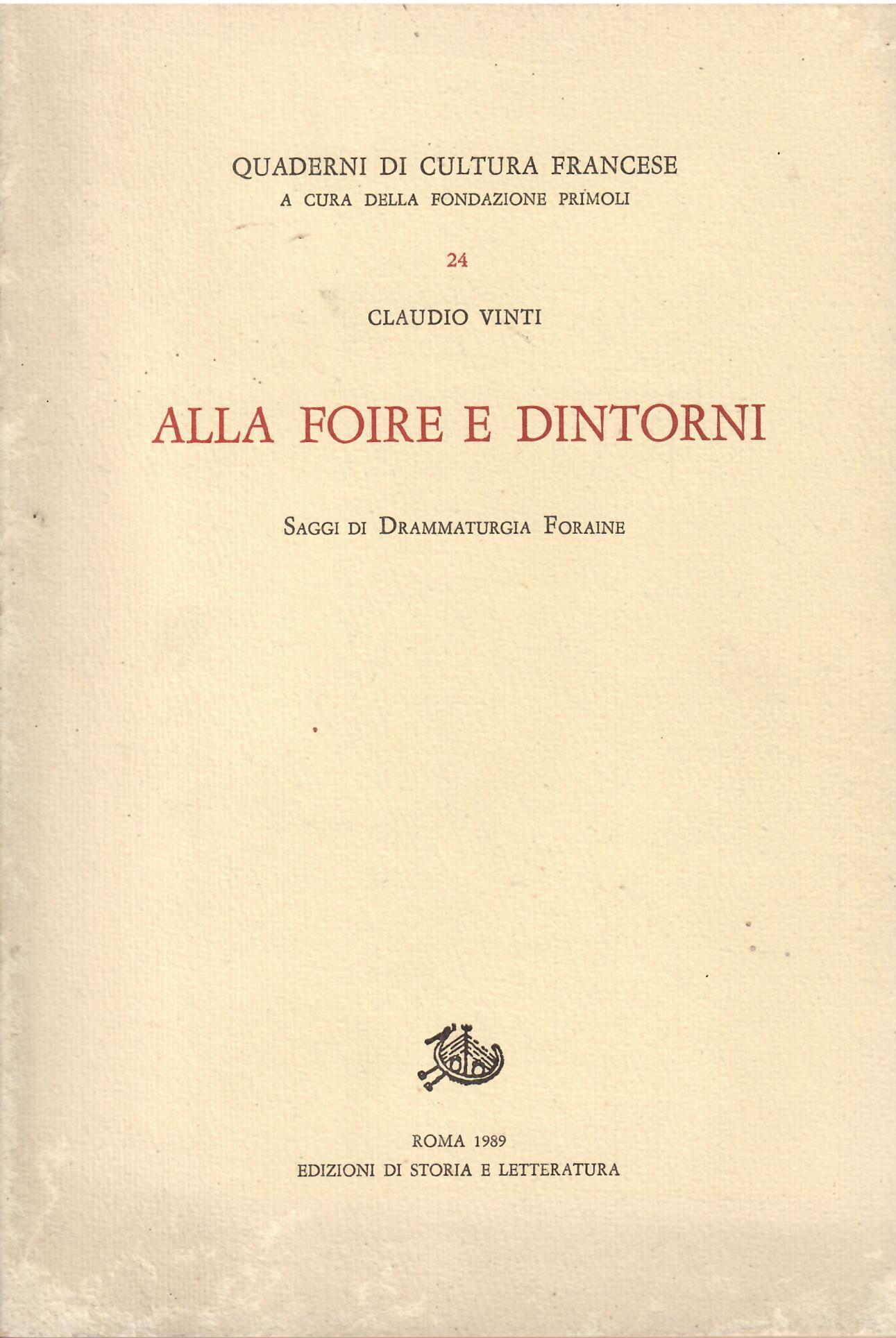 ALLA FOIRE E DINTORNI