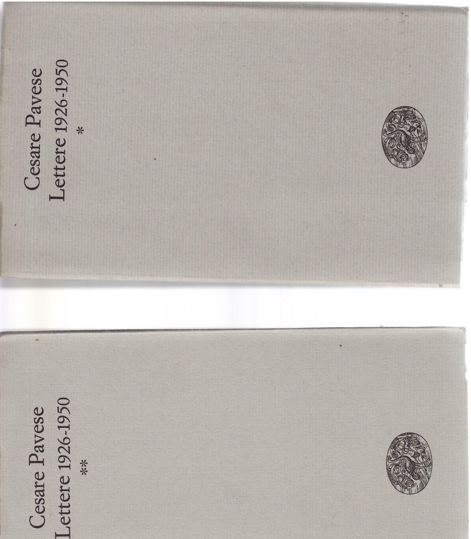 CESARE PAVESE - LETTERE 1926 - 1950 - DUE VOLUMI