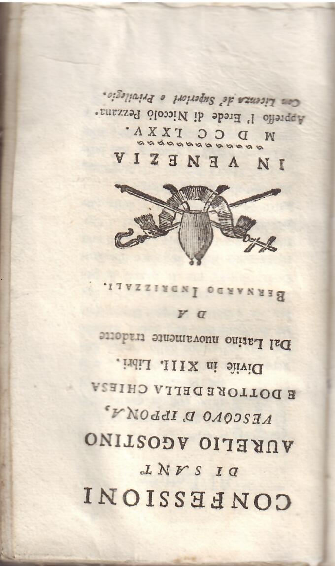 CONFESSIONI DI SANT AURELIO AGOSTINO VESCOVO DI IPPONA E DOTTORE …