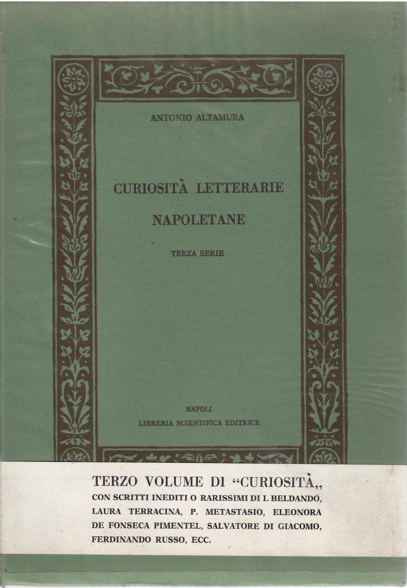 CURIOSITA LETTERARIE NAPOLETANE