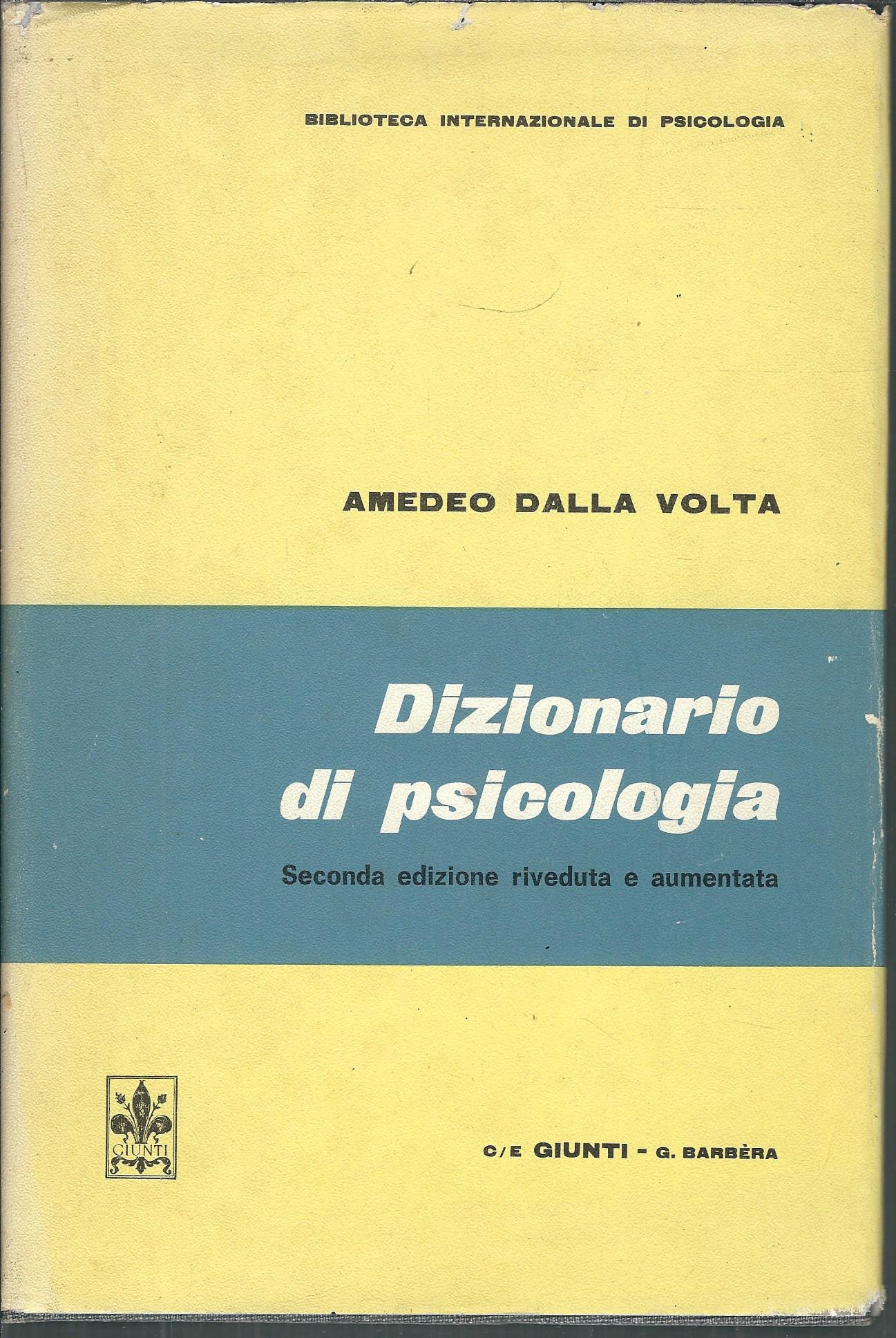 DIZIONARIO DI PSICOLOGIA