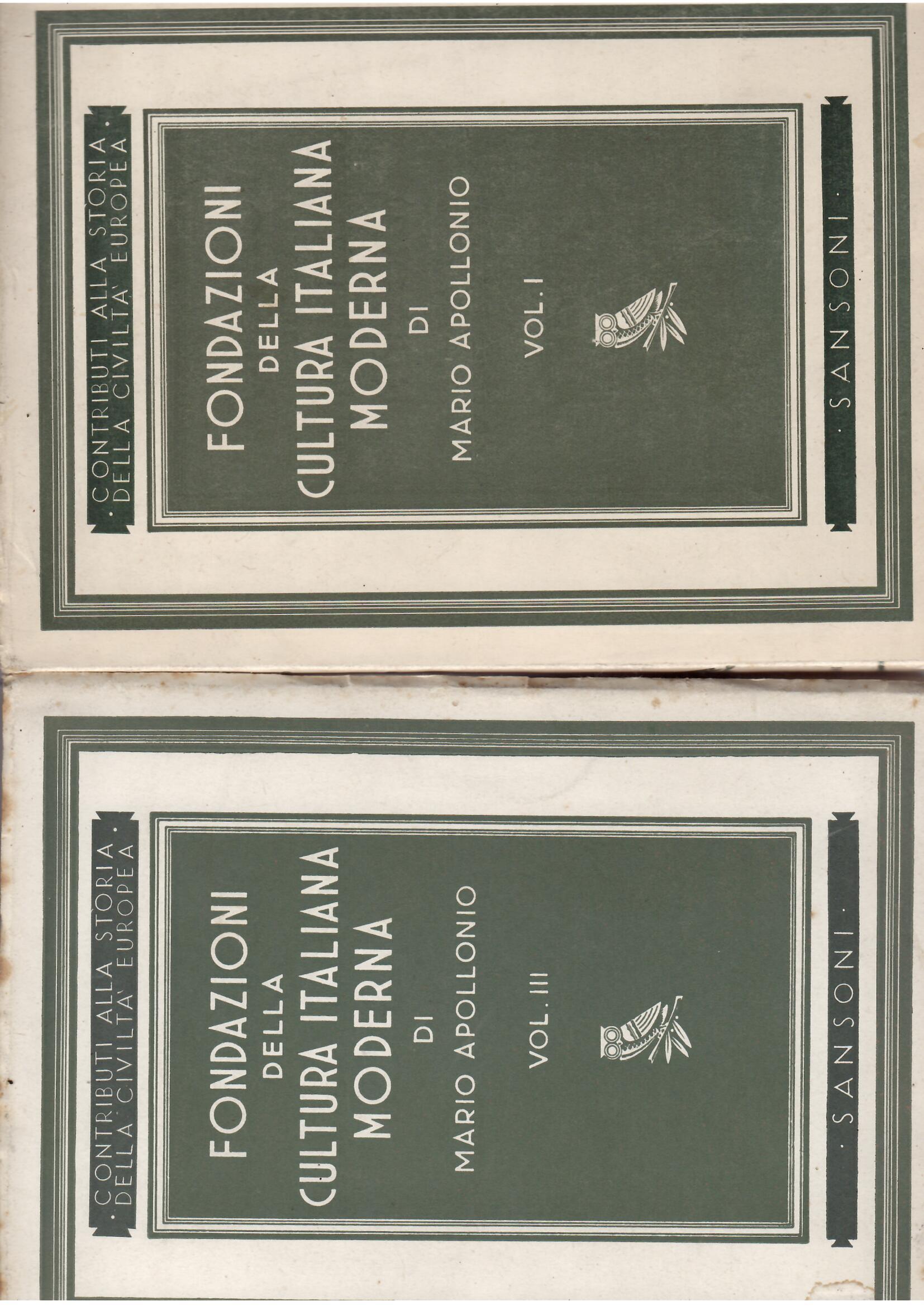 FONDAZIONI DELLA CULTURA ITALIANA MODERNA